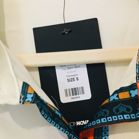 Fashion Nova NWT blouse Colourful Blouse - Picture 2 of 5